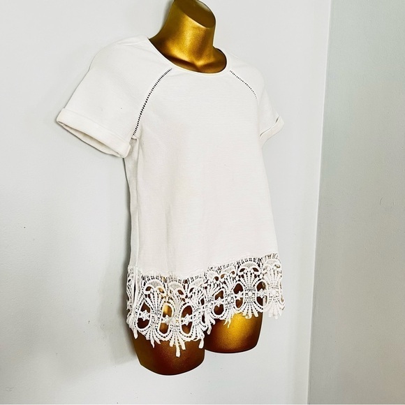 Saturday Sunday white lace top - Picture 4 of 5